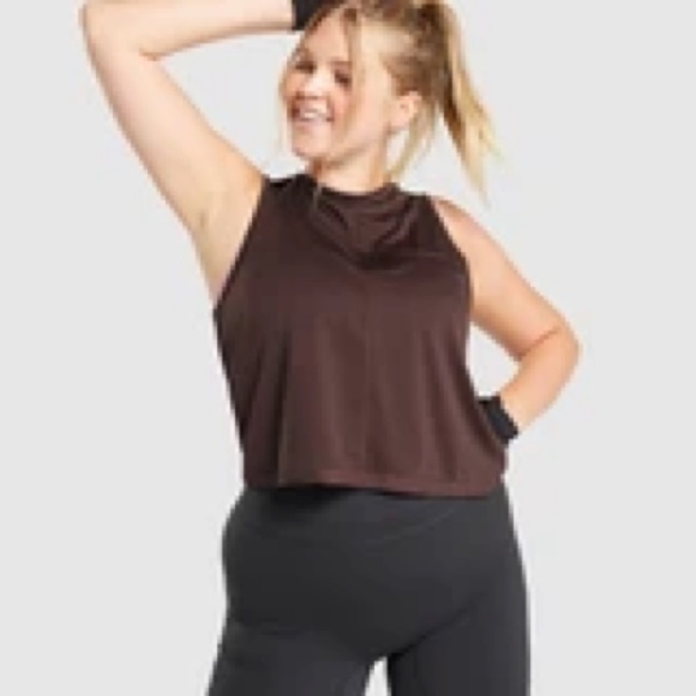 Whitney Simmons x Gym Shark chocolate tank